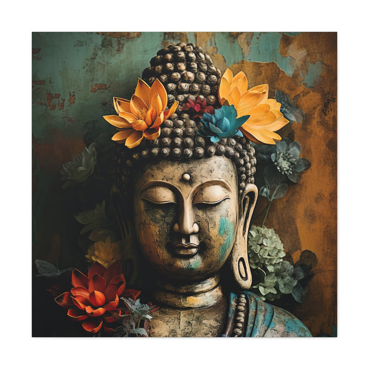 Rustic Floral Buddha