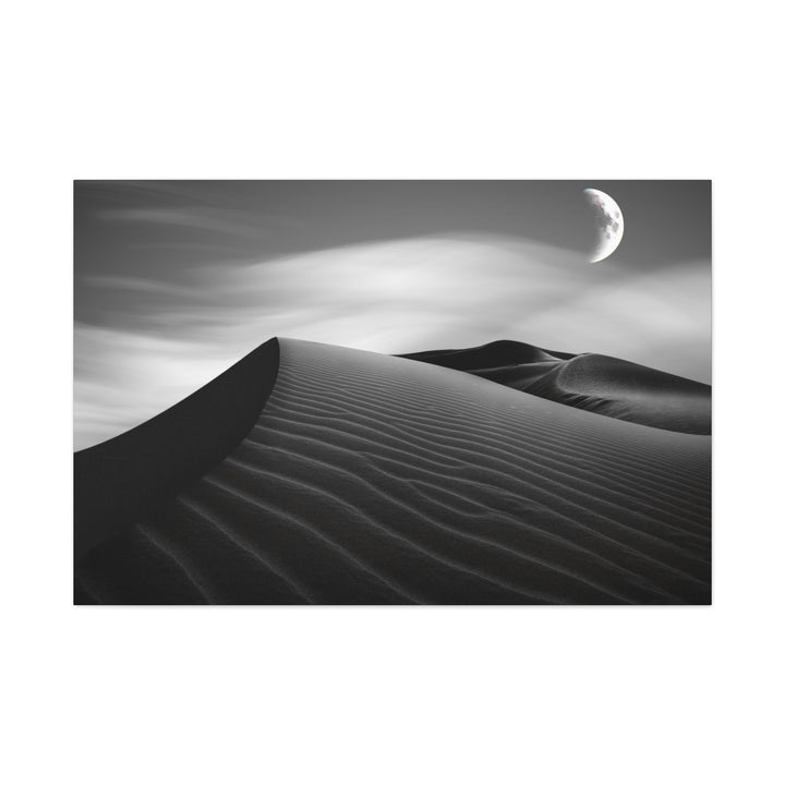 Night Sand Dunes Black & White