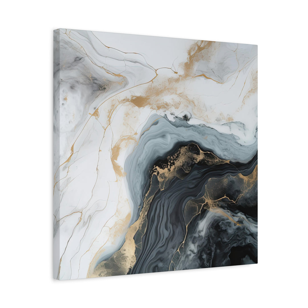 Marble Black Gold Swirl