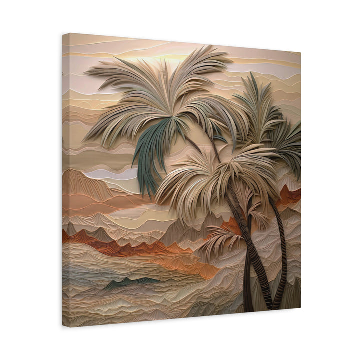 Earth Tone Textured Palms