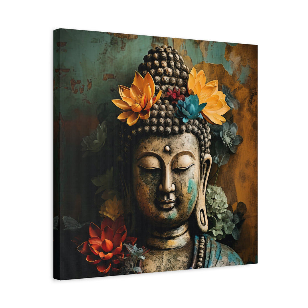 Rustic Floral Buddha