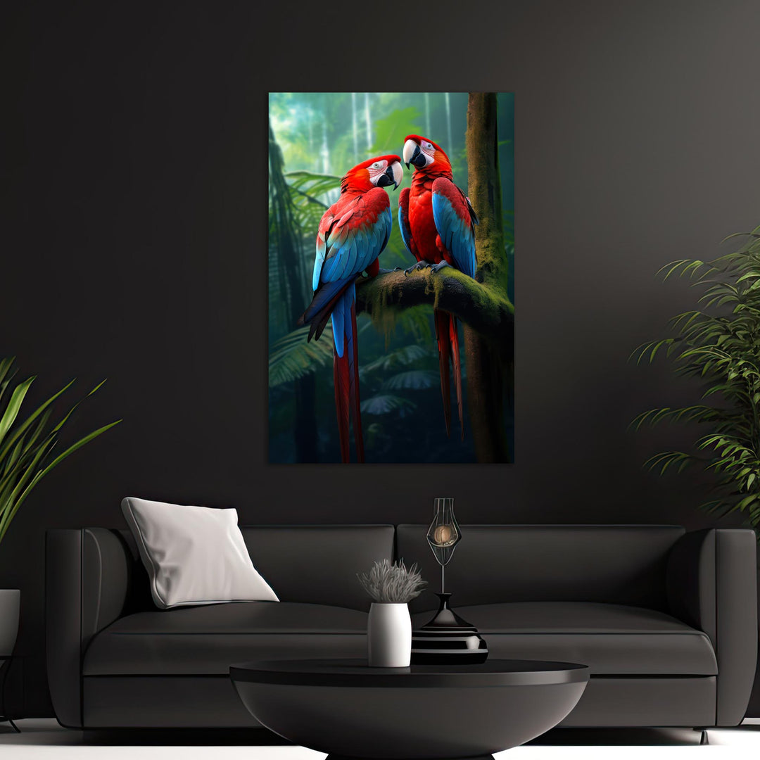 Wild Scarlet Macaw's